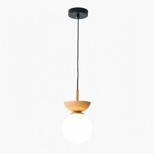 Scandinavische Hanglamp - Houtdesign