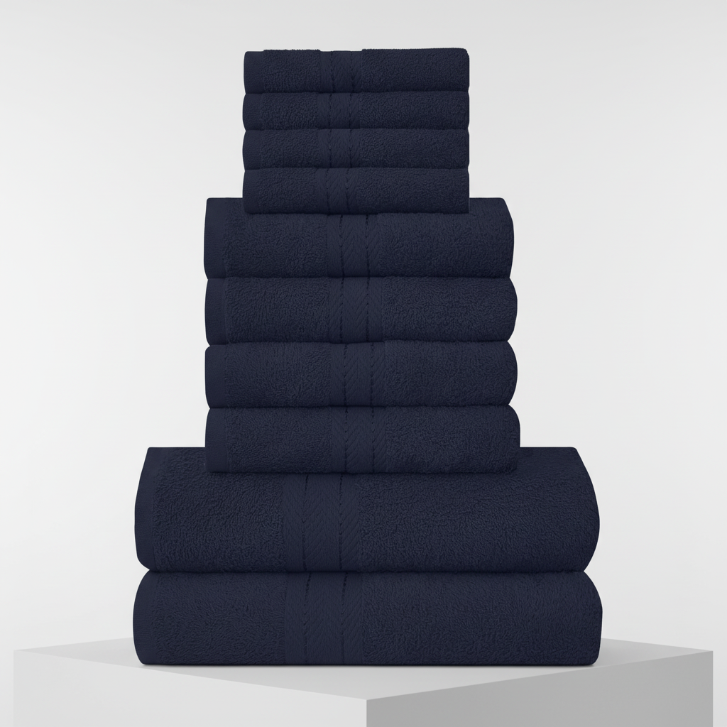Sneldrogende, super absorberende 10-delige handdoekenset voor optimale hygiëne en comfort.
