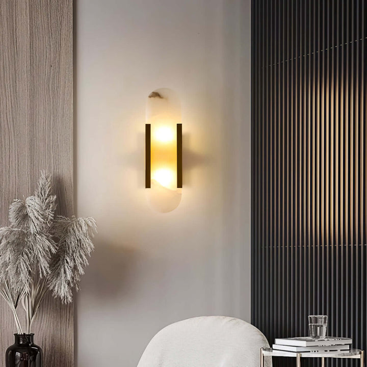 Moderne Wandlamp - Albast & Metaal