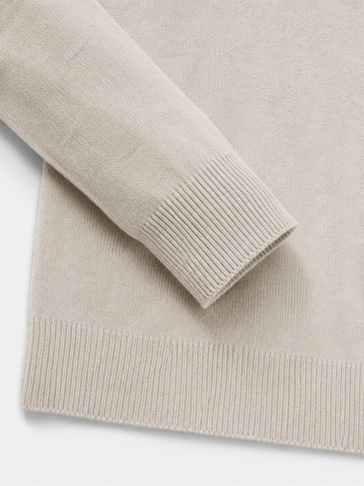 Casual heren trui: V-hals met rits detail, tijdloze stijl in grijs, veelzijdig voor dagelijks gebruik.