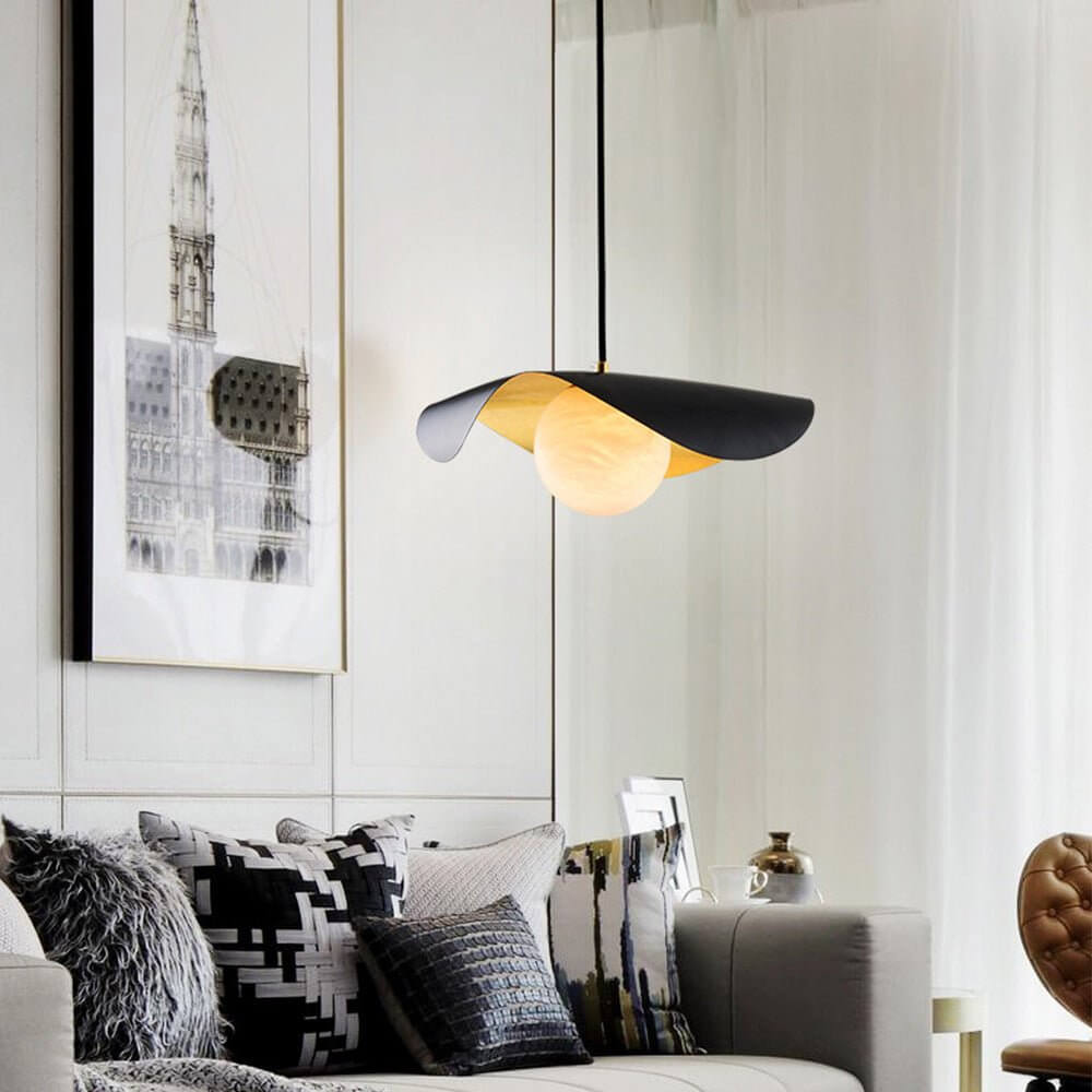 Moderne Hanglamp met Marmeren Design