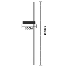 Moderne Buitenzuil LED Wandlamp