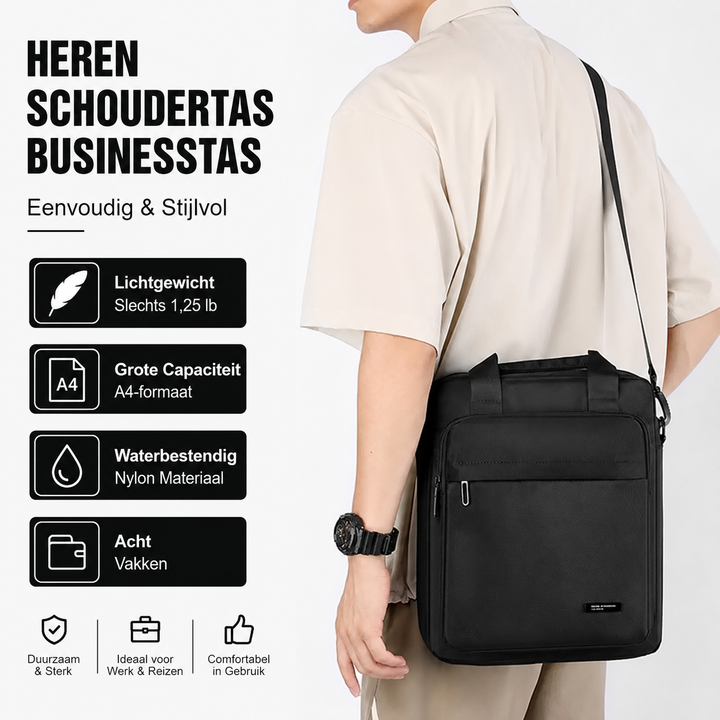 Slanke Zakelijke Laptoptas voor Heren