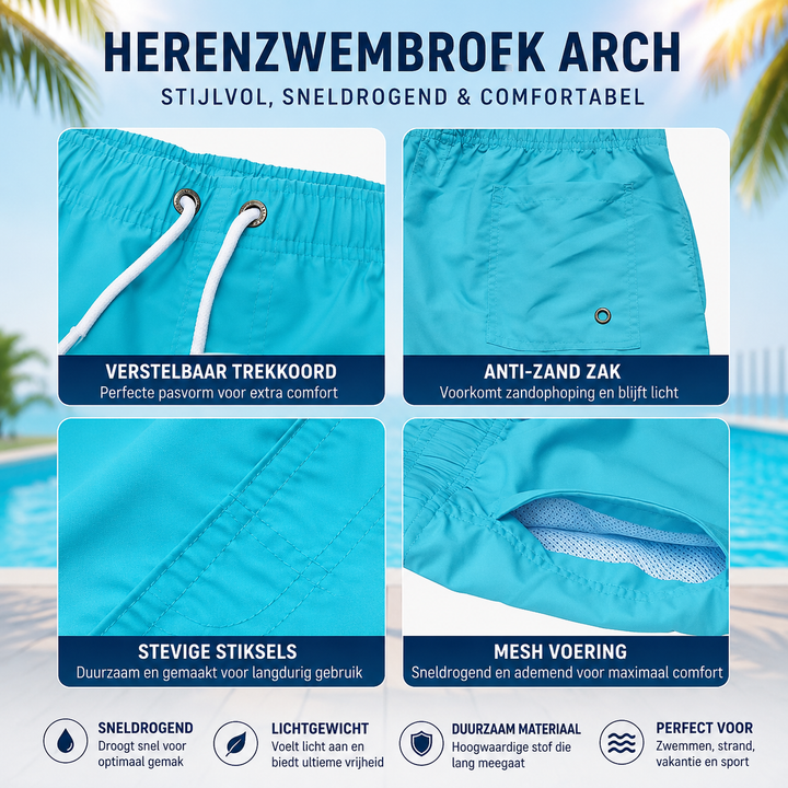 Herenzwembroek Arch - Stijlvol Sneldrogend Ontwerp