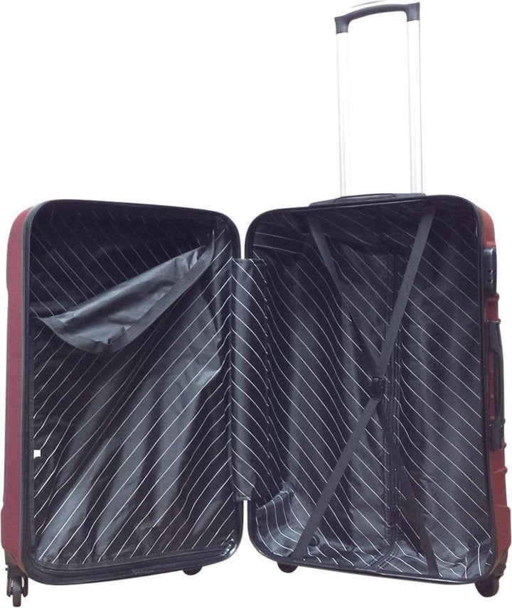 Stijlvolle Monaco 2-delige donkerblauwe ABS hardcase kofferset, ideaal voor al uw reisbagage.