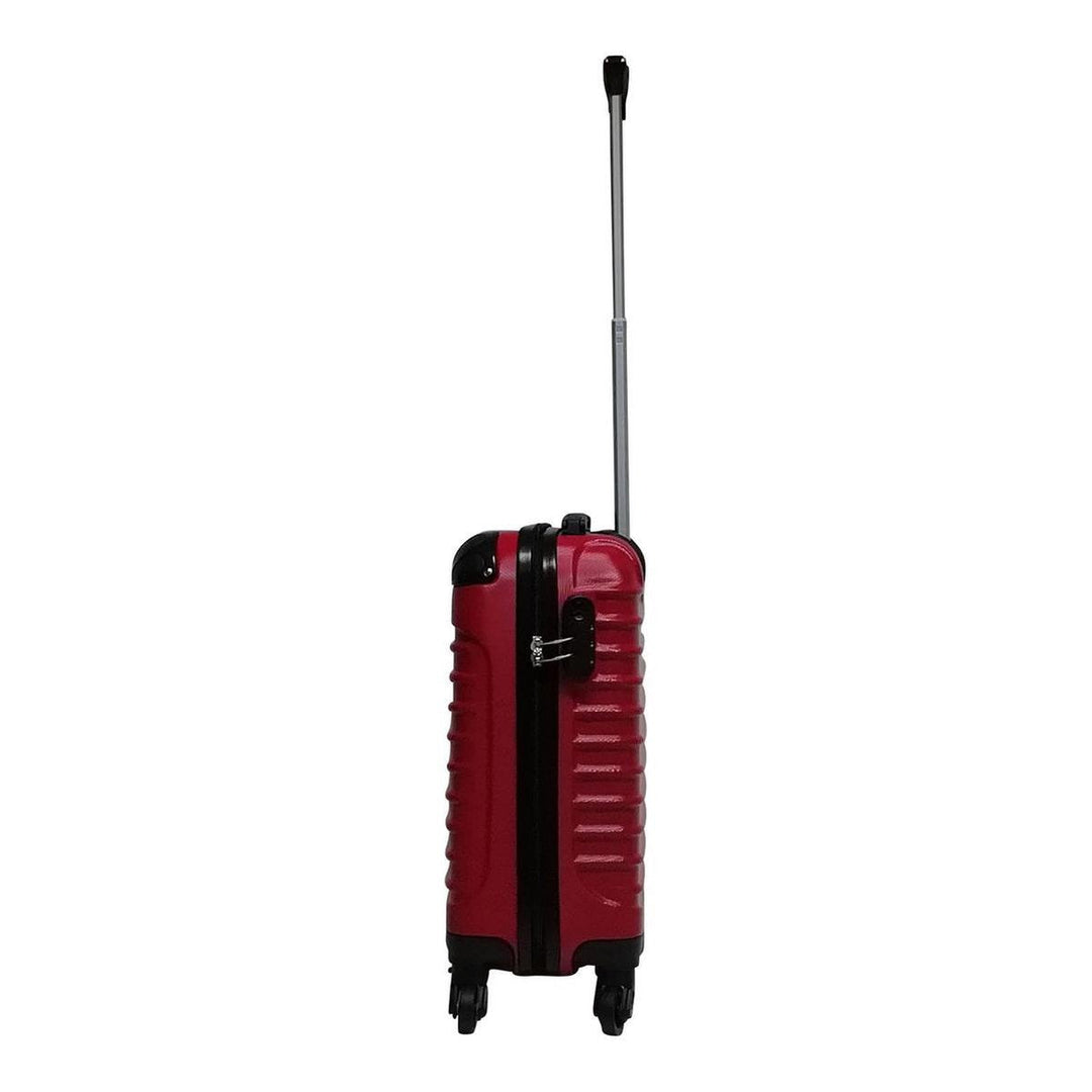 Duurzame hardshell koffer in rood, perfect voor al je reizen en bescherming van je waardevolle bagage.