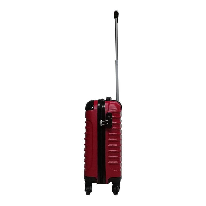 Duurzame hardshell koffer in rood, perfect voor al je reizen en bescherming van je waardevolle bagage.