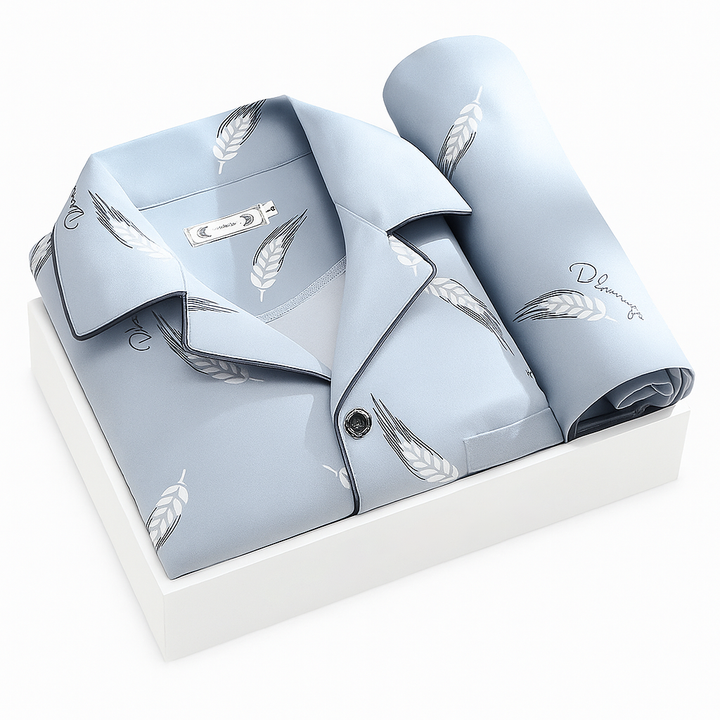 Pyjama Set voor Mannen met Overhemd en Knoopsluiting - Comfortabel