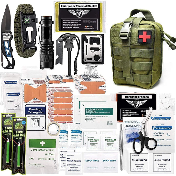 SurviPack 156-delige Survivor Kit - EHBO voor Kamperen & Reizen