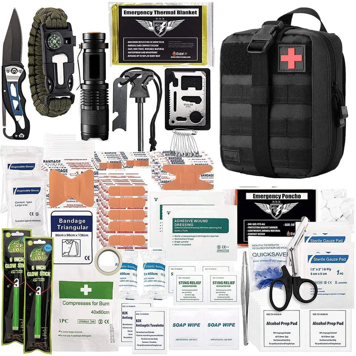 SurviPack 156-delige Survivor Kit - EHBO voor Kamperen & Reizen