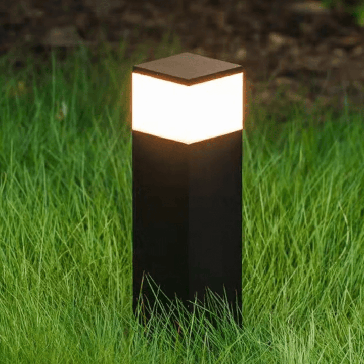 LED Buitenlamp - Rechthoekig Metaal Design