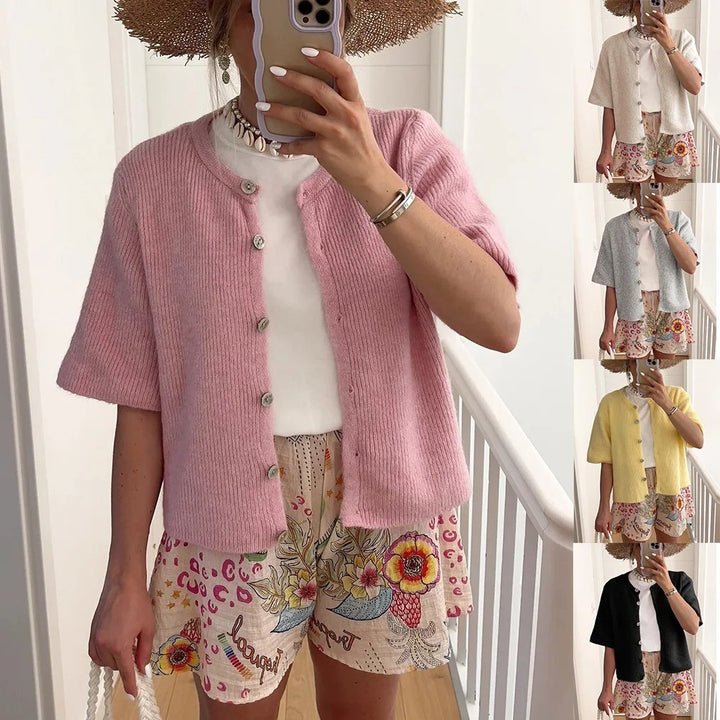 Trendy Streetwear Vest met Korte Mouwen