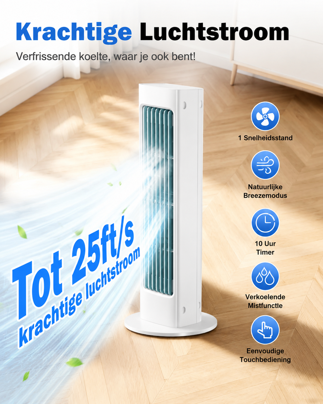 Draagbare 4-in-1 Kamerkoeler met Afstandsbediening en Timer
