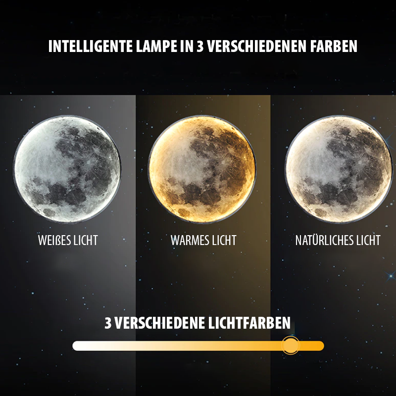 3D-geprinte MoonLamp met realistisch maanontwerp, sfeerverlichting voor ontspanning en romantiek in elke kamer.