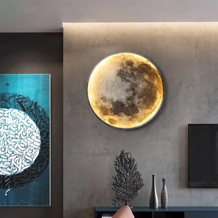 3D-geprinte MoonLamp met realistisch maanontwerp, sfeerverlichting voor ontspanning en romantiek in elke kamer.