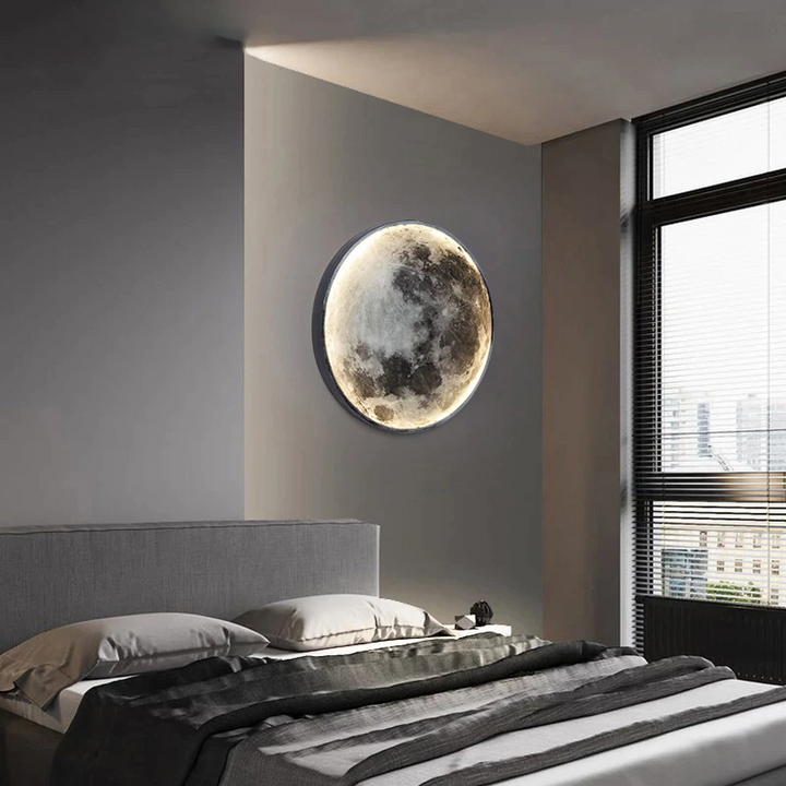 3D-geprinte MoonLamp met realistisch maanontwerp, sfeerverlichting voor ontspanning en romantiek in elke kamer.