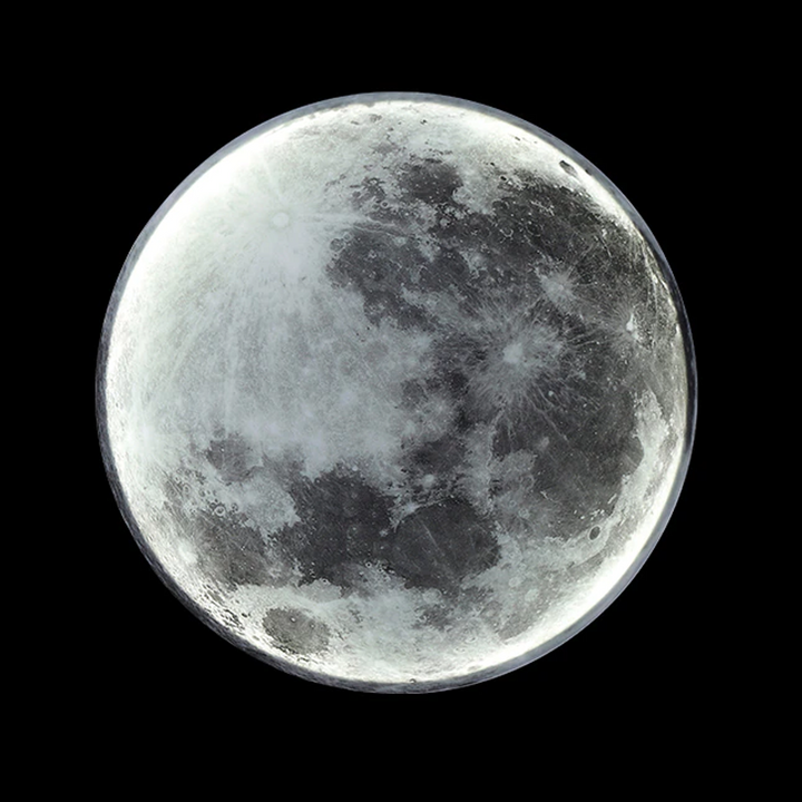 3D-geprinte MoonLamp met realistisch maanontwerp, sfeerverlichting voor ontspanning en romantiek in elke kamer.