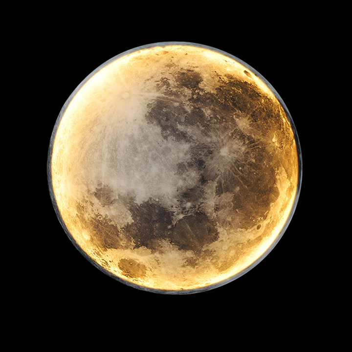 3D-geprinte MoonLamp met realistisch maanontwerp, sfeerverlichting voor ontspanning en romantiek in elke kamer.