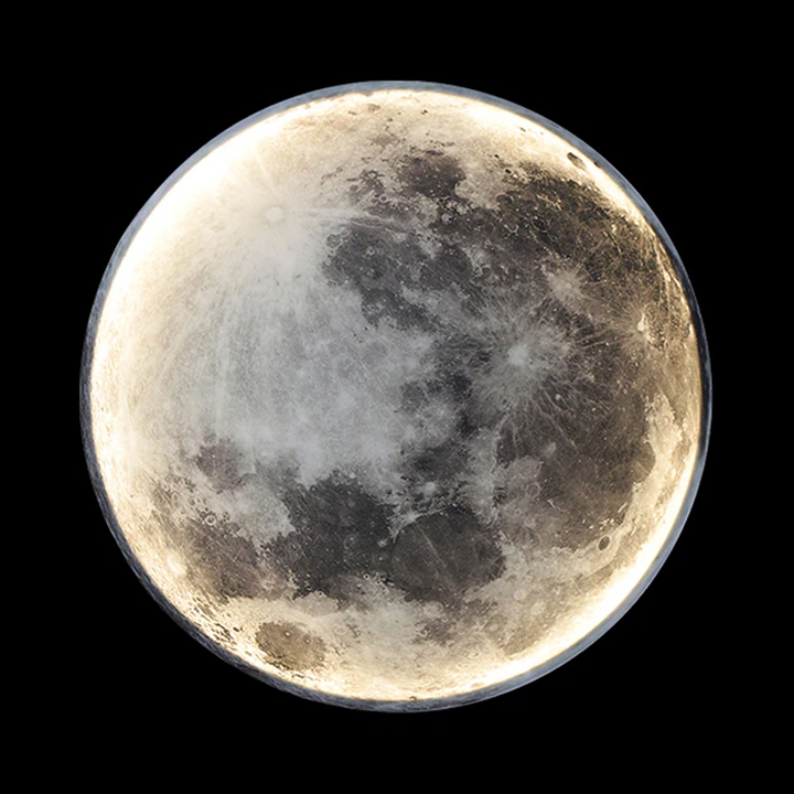 3D-geprinte MoonLamp met realistisch maanontwerp, sfeerverlichting voor ontspanning en romantiek in elke kamer.