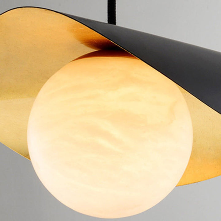 Moderne Hanglamp met Marmeren Design
