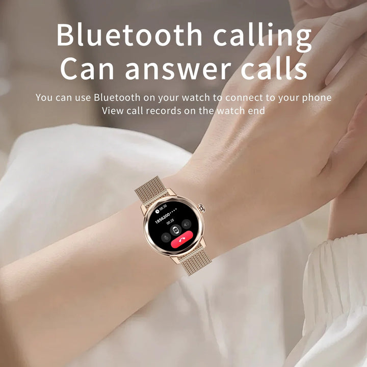 Dames Smartwatch Smart Gold – Luxe Sporthorloge Roestvrij Staal