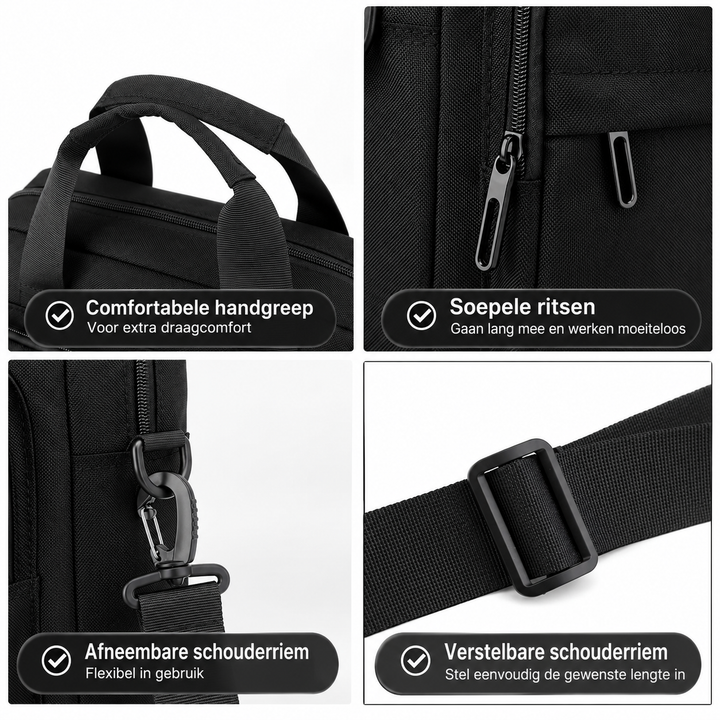 Slanke Zakelijke Laptoptas voor Heren
