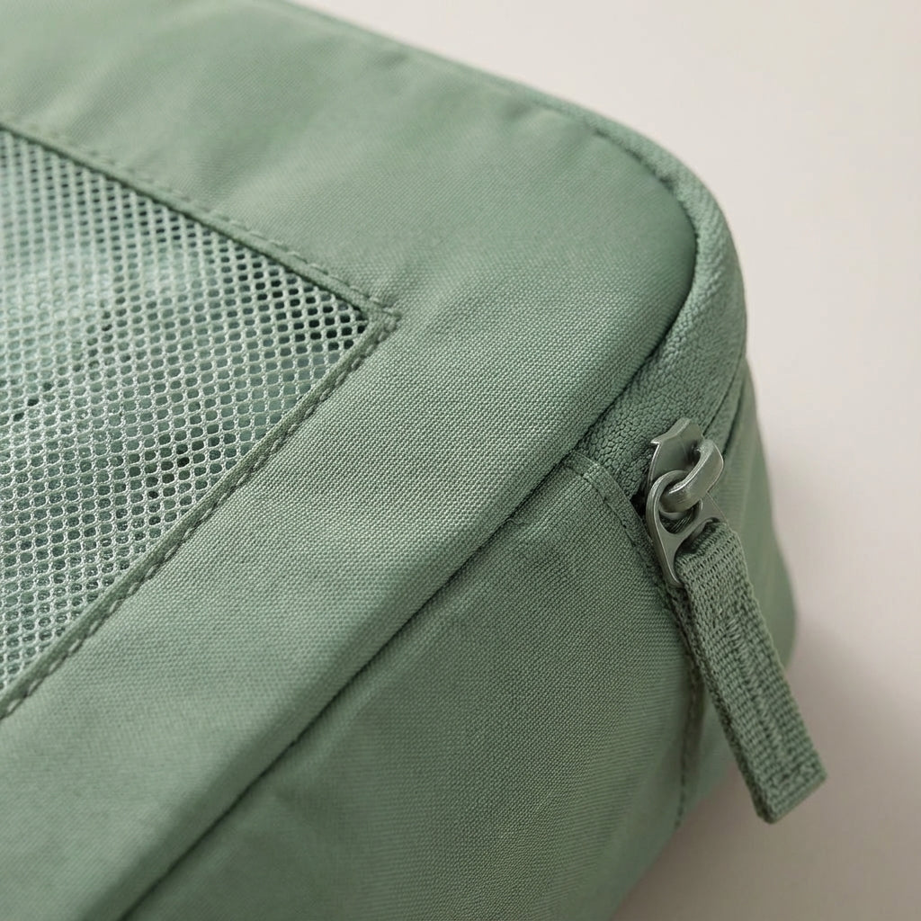 Praktische bagage organizers set (5-delig) voor kleding, schoenen en toiletartikelen.