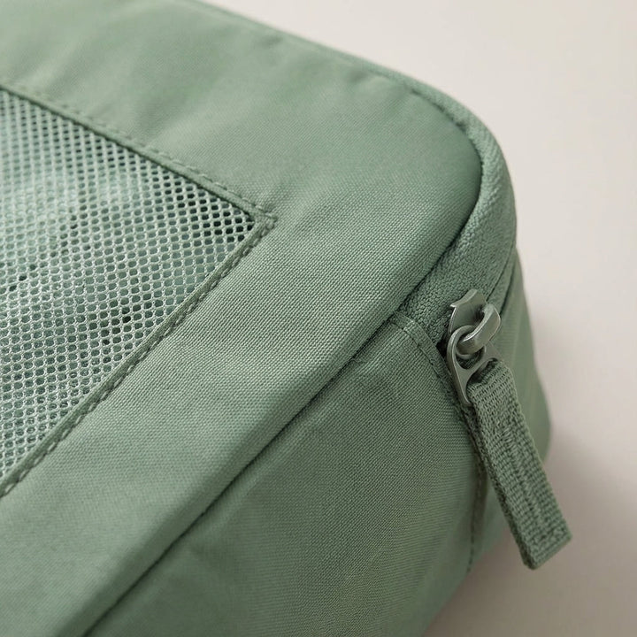Praktische bagage organizers set (5-delig) voor kleding, schoenen en toiletartikelen.