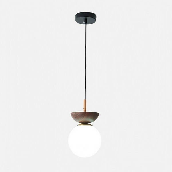 Scandinavische Hanglamp - Houtdesign