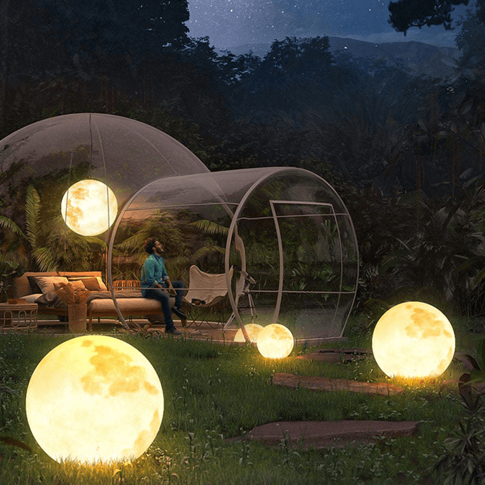 LED Buitenhanglamp - Goud Metaal & Hars