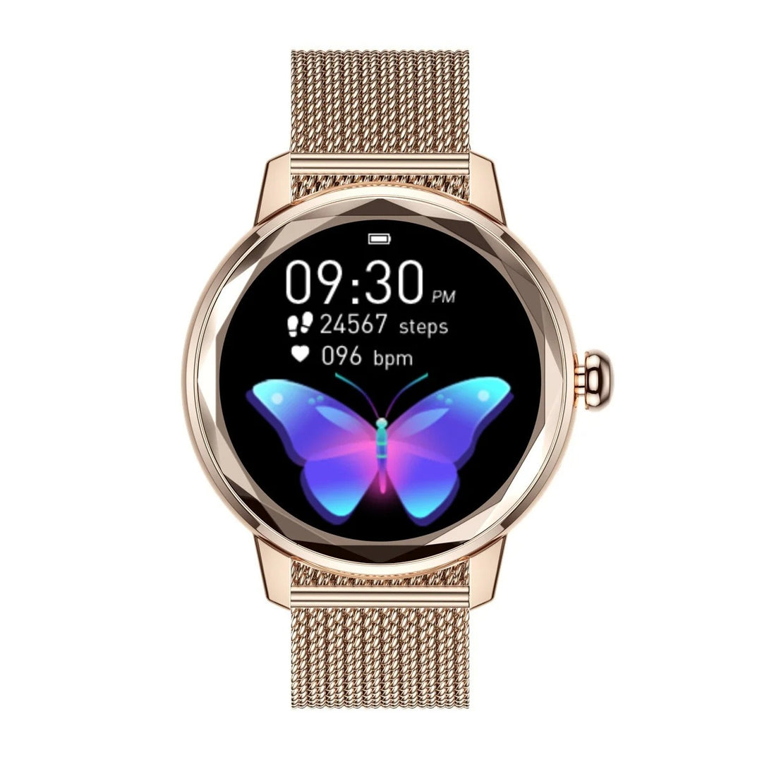 Dames Smartwatch Smart Gold – Luxe Sporthorloge Roestvrij Staal