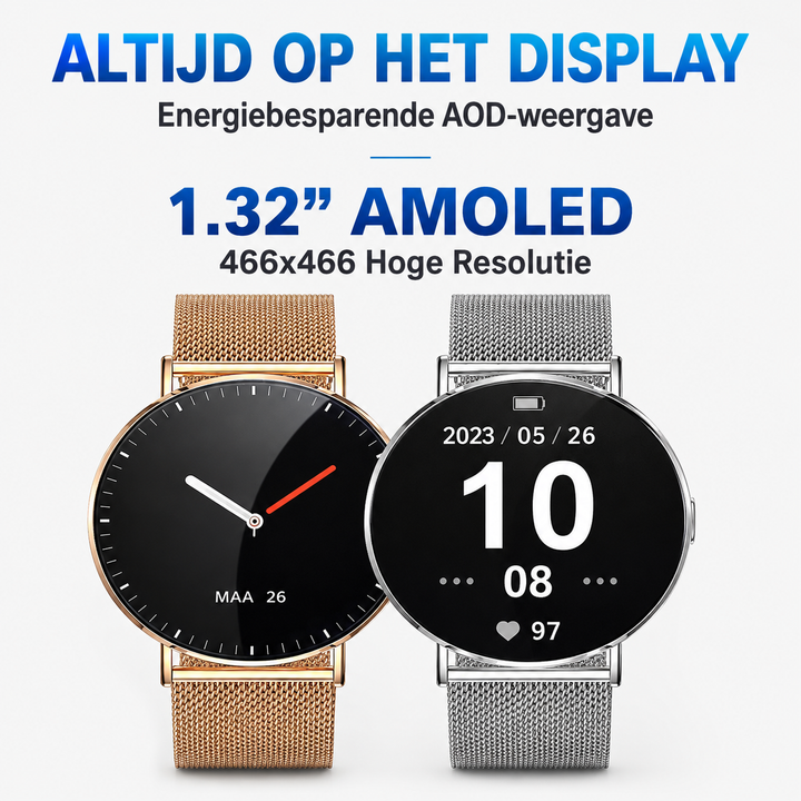 Luxe Galaxy Smartwatch voor Vrouwen – Stijl en Gezondheidsmonitoring