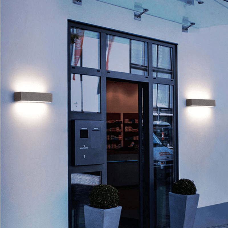 LED Buitenwandlamp - Rechte Hoek Design