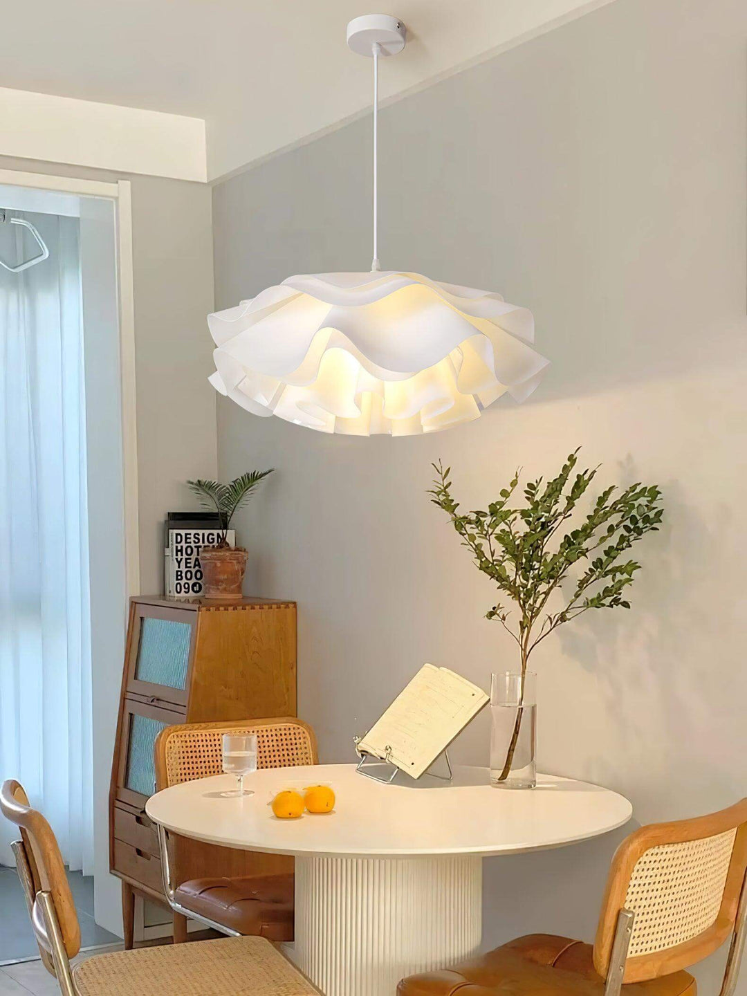 Bloemvormige Hanglamp - Witte Hanglamp