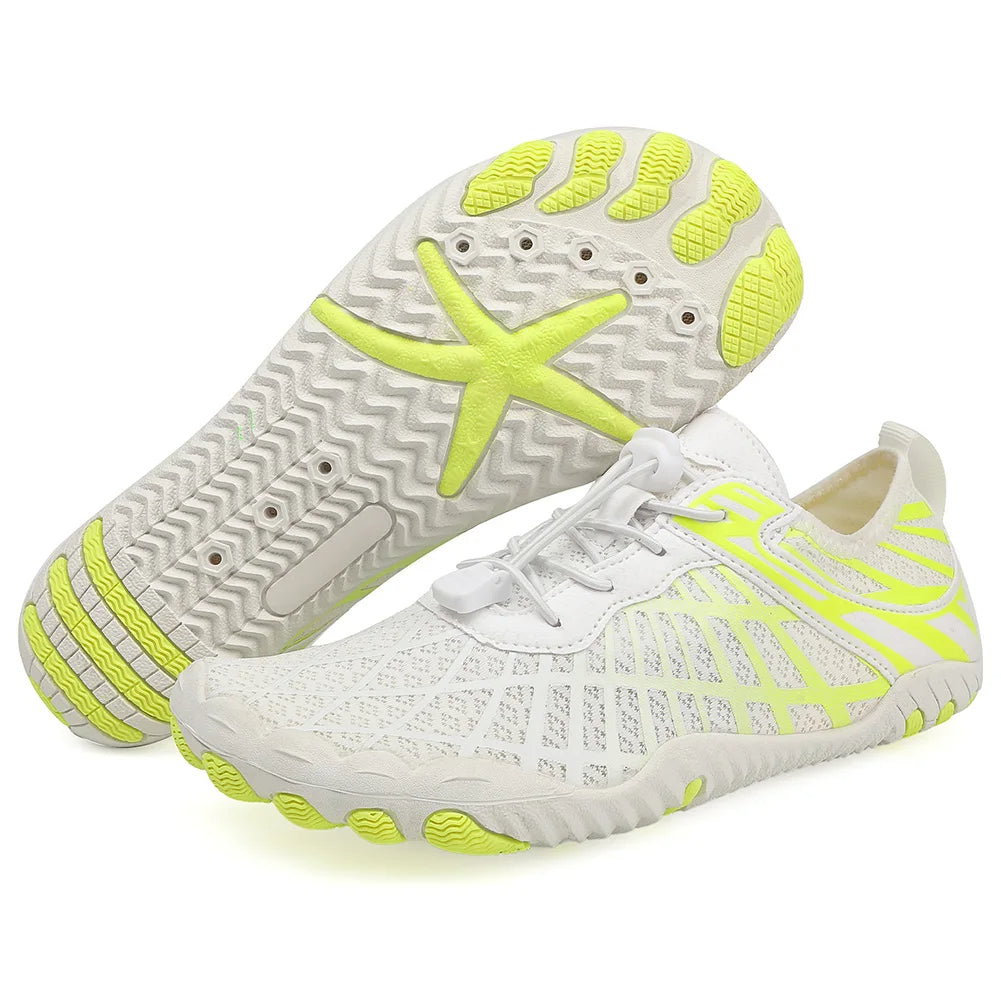 Veelzijdige unisex strandschoenen voor watersport, zwemmen & vakantie, met anti-slip zool.