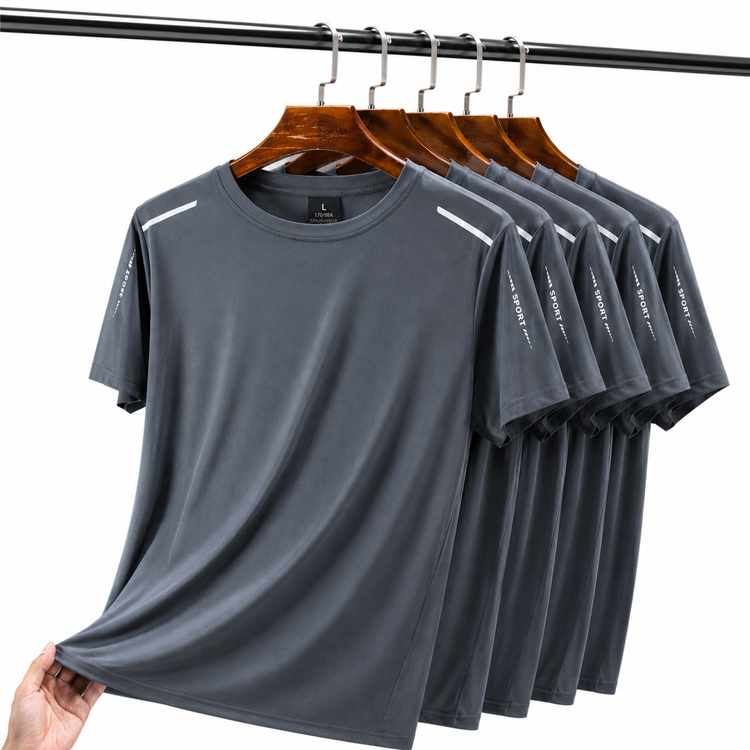 Heren Sport T-shirts - Sneldrogend & Ademend | 5-Pack