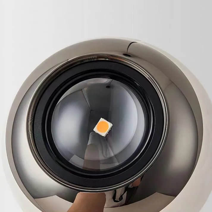 Hanglamp - Albast Glas Bol met Marmeren Voet