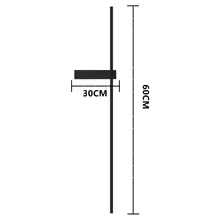 Moderne Buitenzuil LED Wandlamp