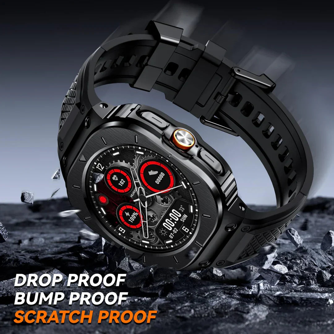 Rugged Roestvrijstalen Behuizingsset voor Samsung Galaxy Watch Ultra