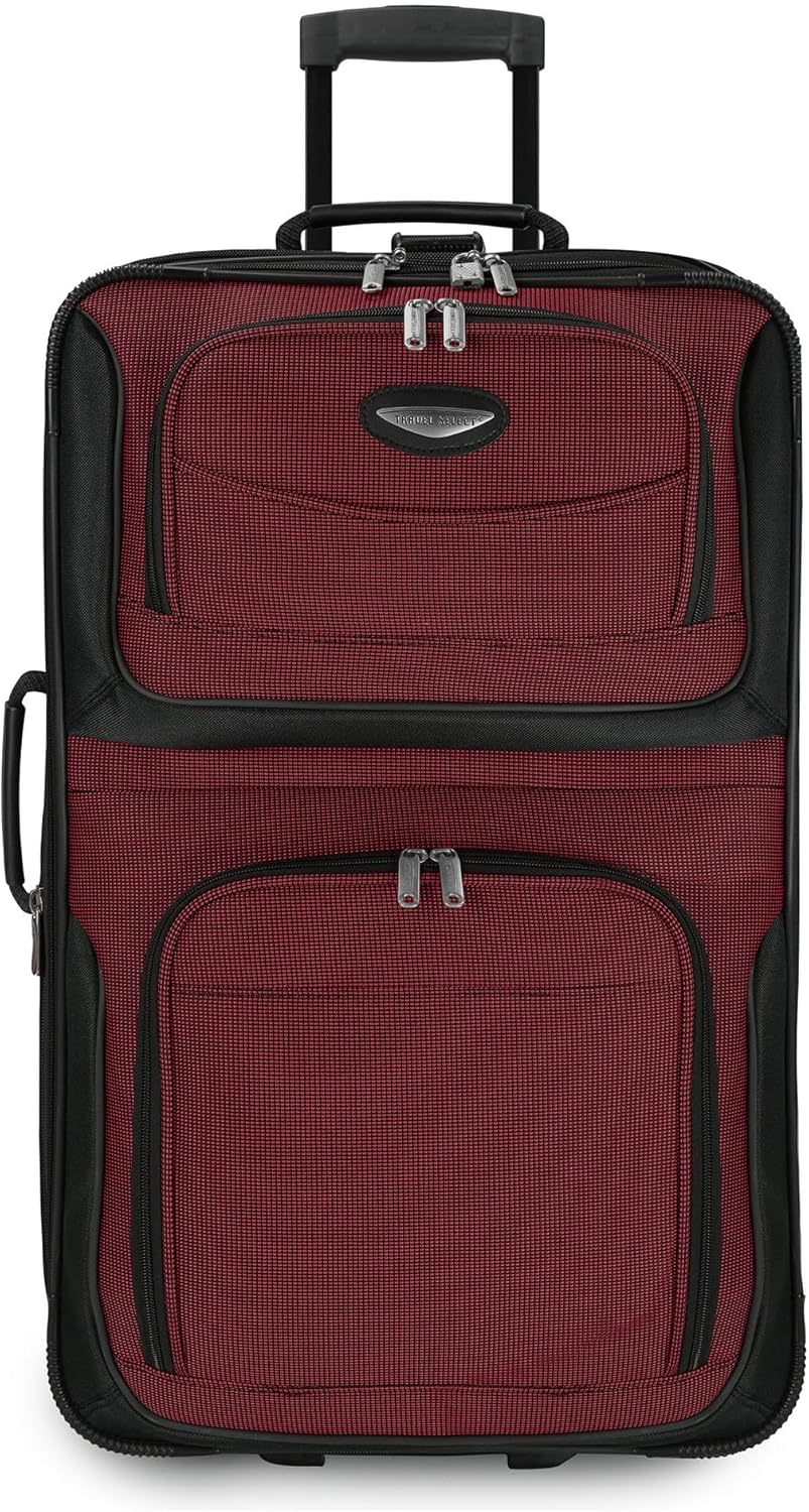 Stijlvolle 8-delige softshell bagageset met inpak cubes en TSA-slot, klaar voor uw volgende vakantie.