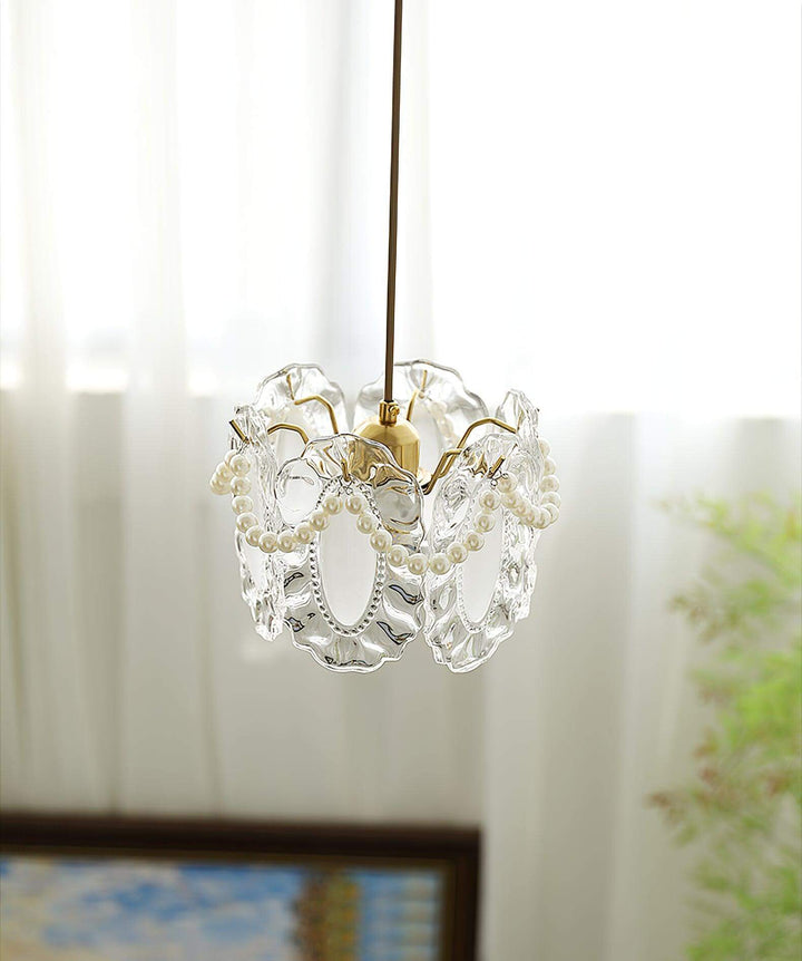 Bloemen Glas Hanglamp - Elegant Design