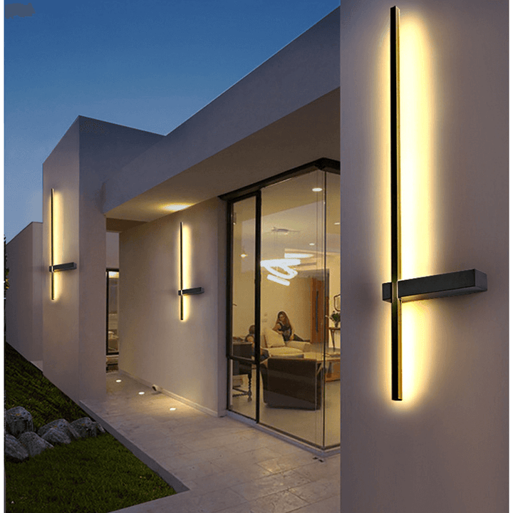 Moderne Buitenzuil LED Wandlamp