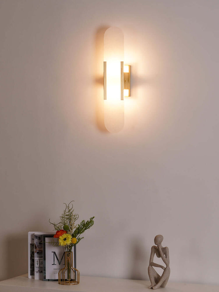 Moderne Wandlamp - Albast & Metaal