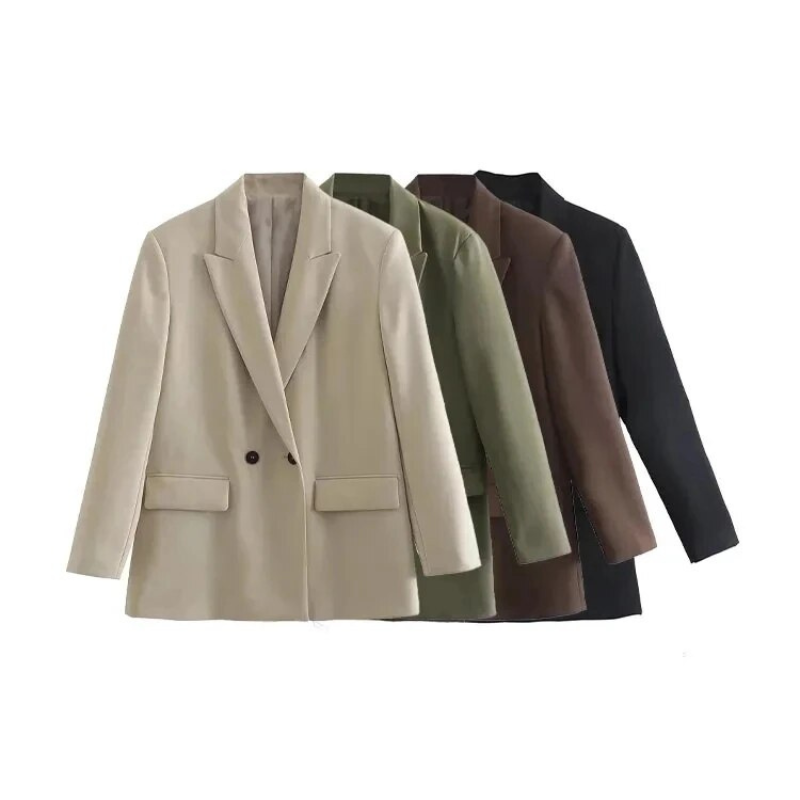 Trendy dames oversized blazer mantel in elegante snit. Perfecte bovenkleding voor een chique look.