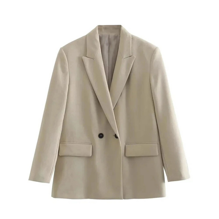 Chique oversized damesblazer voor een comfortabele en modieuze uitstraling. Ideaal als trendy kledingstuk.