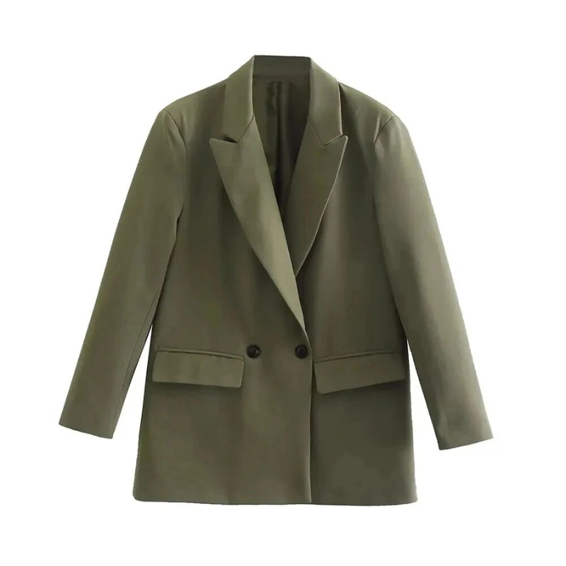 Modieuze oversized damesblazer mantel. Chique en elegante bovenkleding die elke outfit compleet maakt.