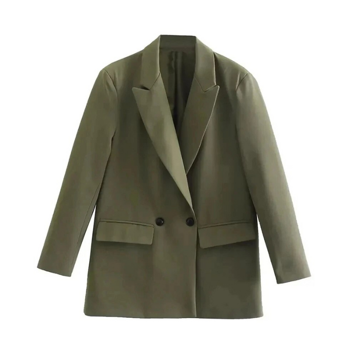 Modieuze oversized damesblazer mantel. Chique en elegante bovenkleding die elke outfit compleet maakt.
