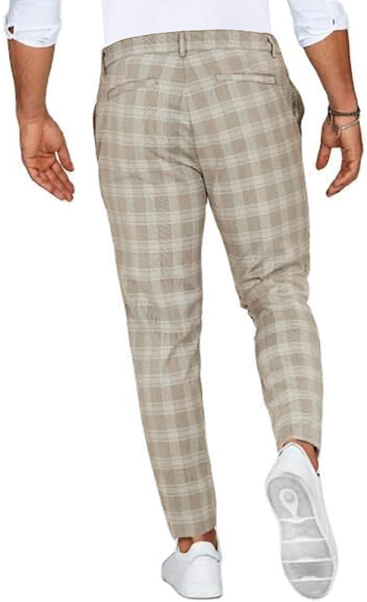 Comfortabele geruite heren chino, ideaal voor casual en modieuze looks. Veelzijdig en trendy.