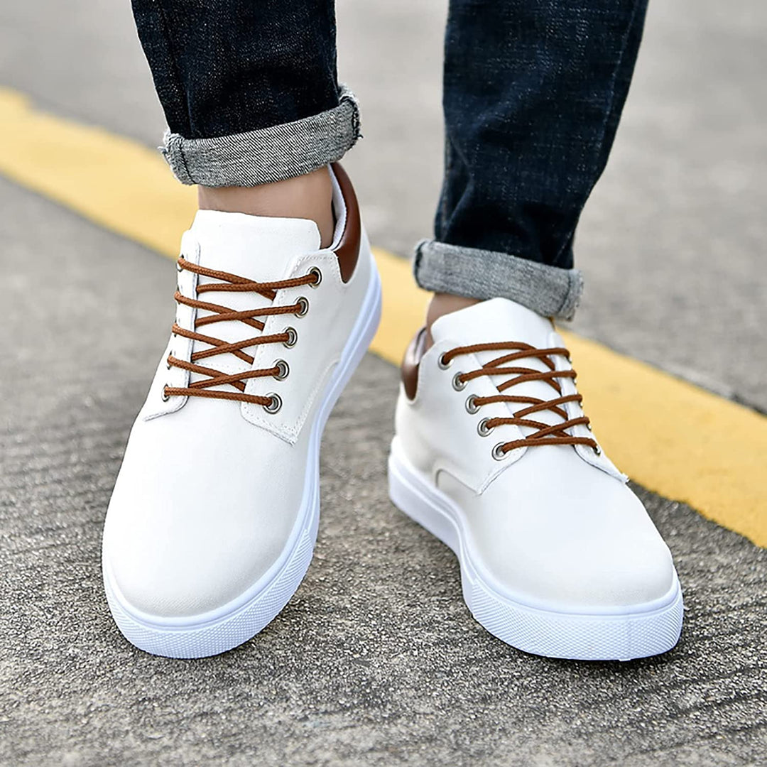 Vooraanzicht van casual David sneakers, de ideale schoenen voor heren.