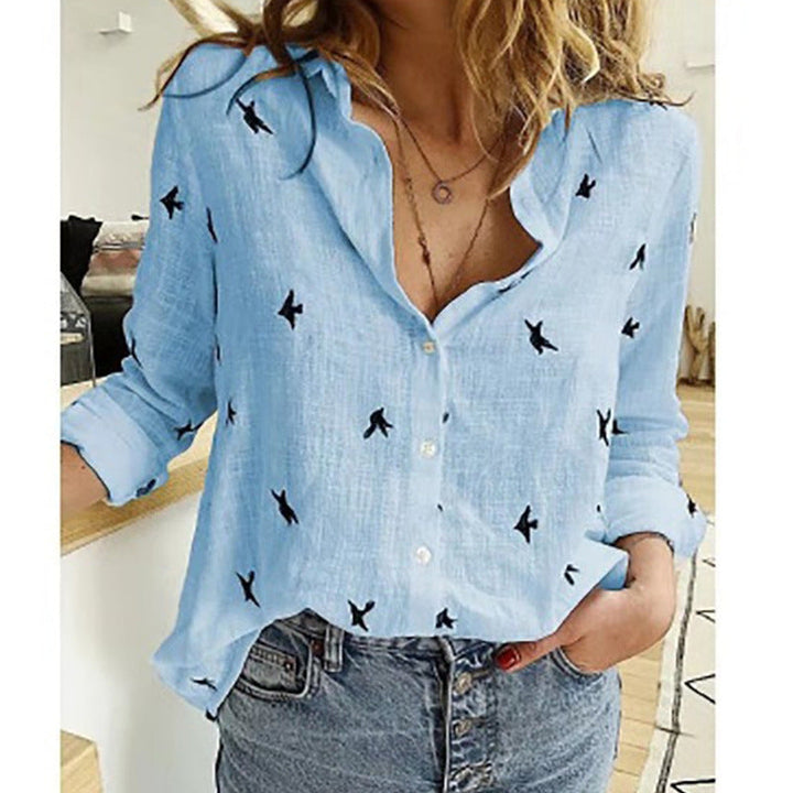 Effen damesblouse, eenvoudig maar modieus, een veelzijdige casual top voor elke outfit.